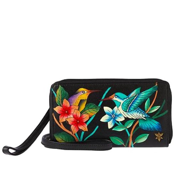 Anuschka Handbags - 🦜 Anuschka Hand Painted Leather Wallet 🦜